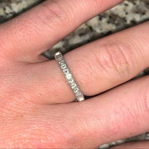 Moissanite woman’s wedding band